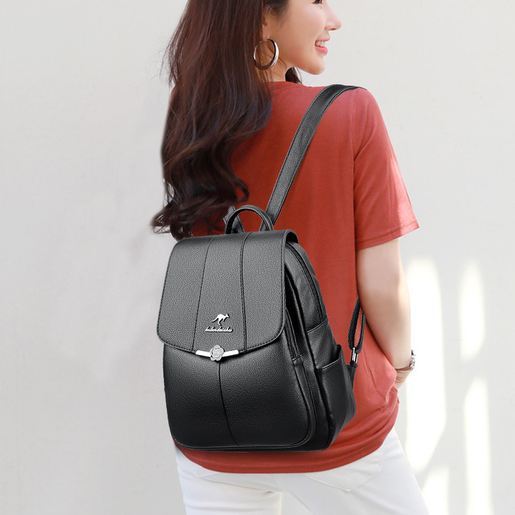 Rucsac dama Pfy Rosalyn GT1901, negru, 32x12x26 cm - imagine 2