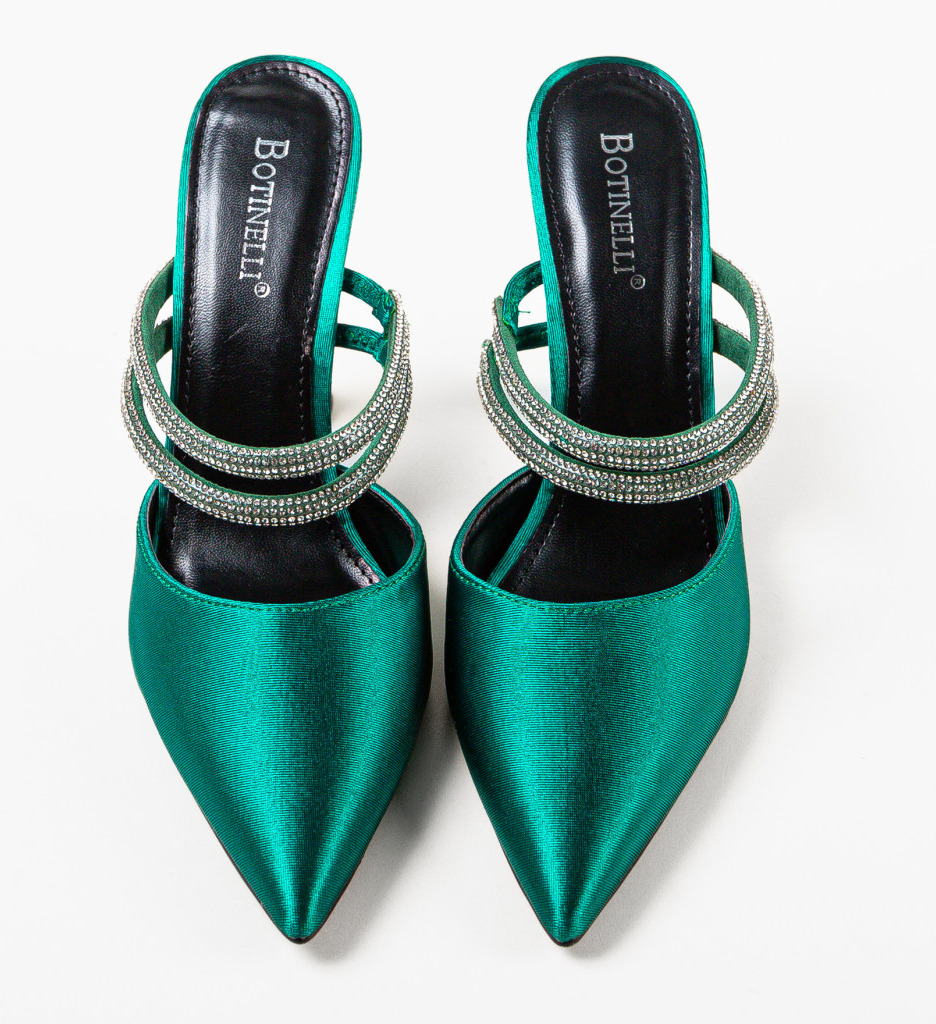 Pantofi cu Toc Manyla Verzi | Eleganță Asigurată - imagine 5