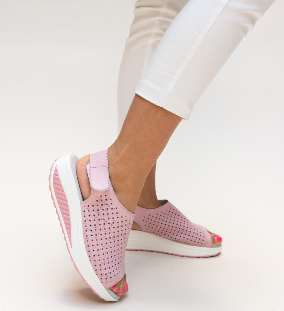 Platforme Liberty Roz - Stil și Eleganță - imagine 2