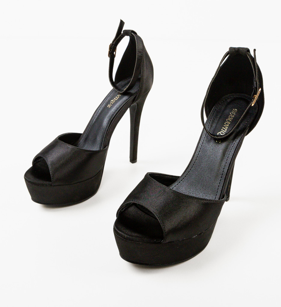 Sandale Euandro Negre | Eleganță și Stil - imagine 7
