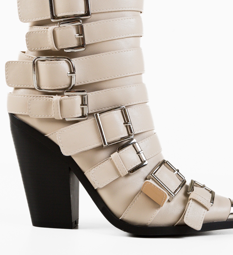 Botine Dama Donia Bej | Eleganță și Confort - imagine 6
