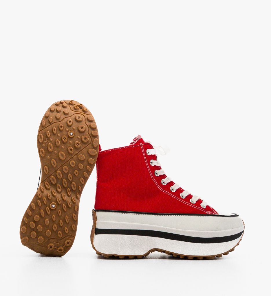 Pantofi Sport Katheri Rosii - Confort si Stil - imagine 4