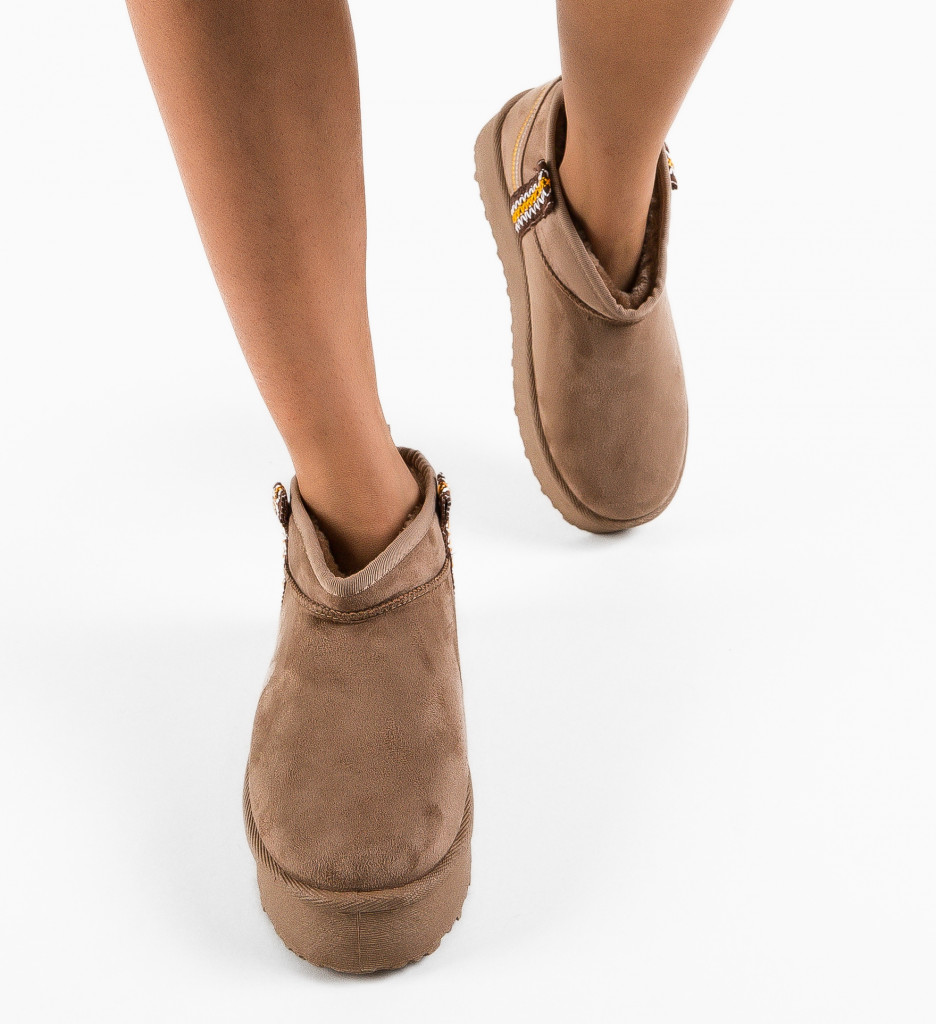 Cizme Ug Bar Khaki - Confort Termic Superior - imagine 2