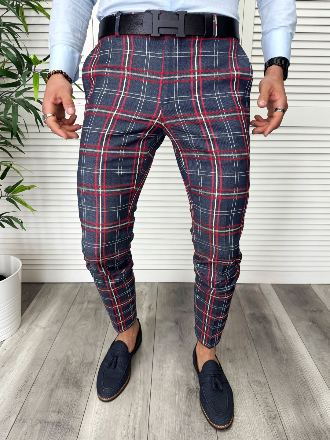 Pantaloni Barbati Eleganti Carouri | Confort & Stil