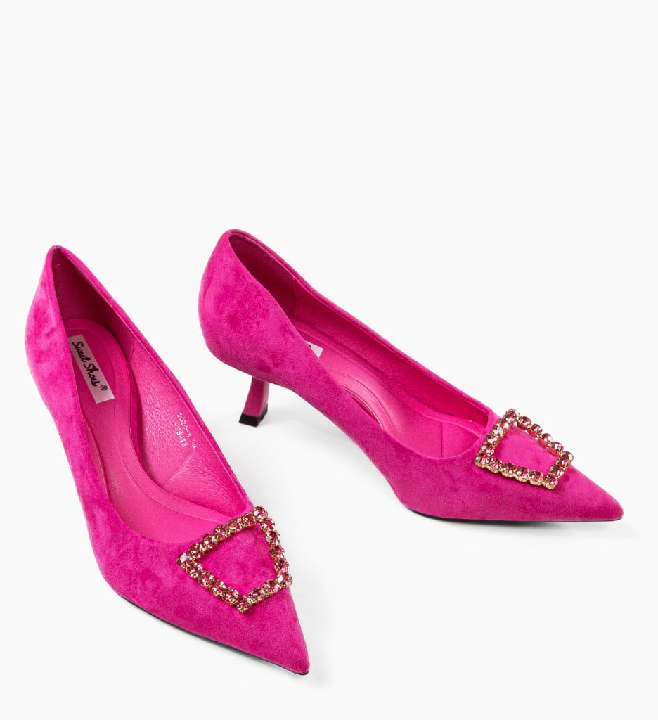 Pantofi Dama cu Toc Fuchsia | Eleganță și Stil - imagine 9