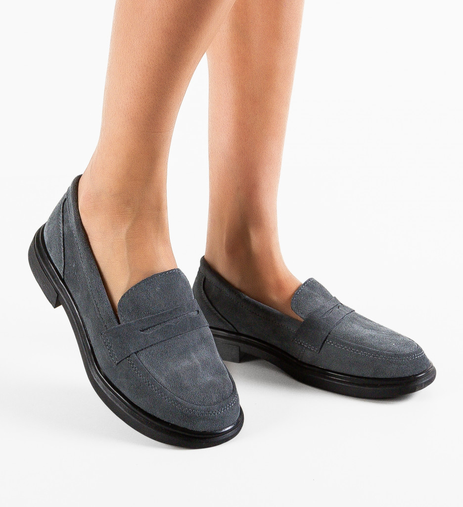 Pantofi Casual Butler Gri - Confort si Stil - imagine 2
