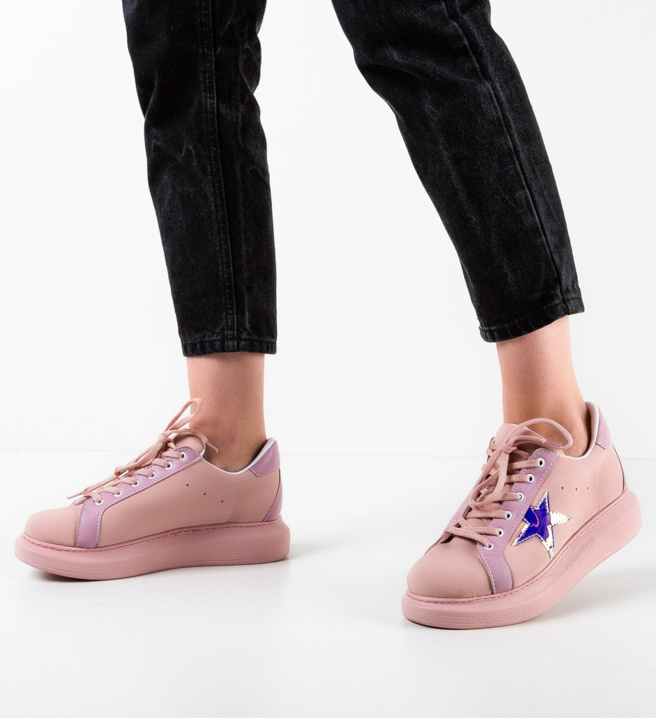 Sneakers Dama Feet Roz - Confort și Stil - imagine 2