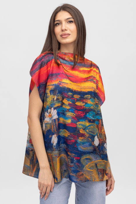 Bluza Poncho Matase Shopika | Design Artistic