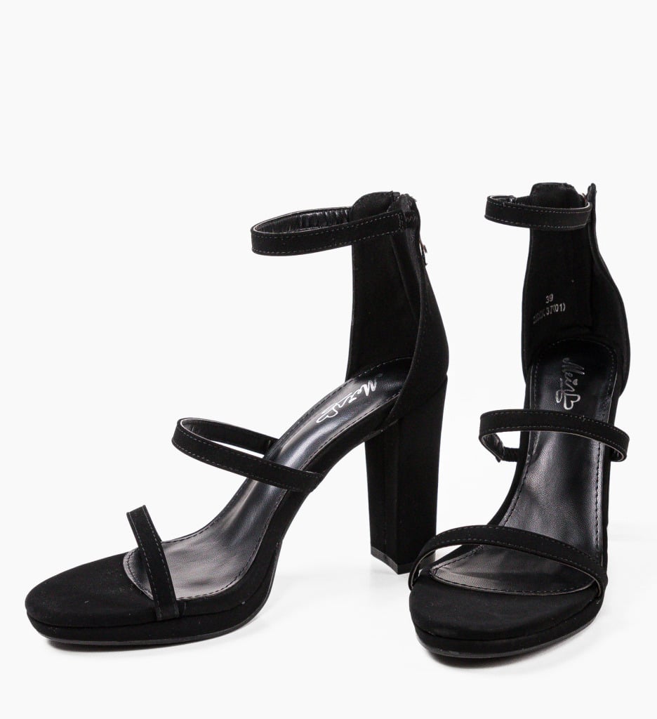 Sandale Toc Ruger Negre - Stil și Eleganță - imagine 5