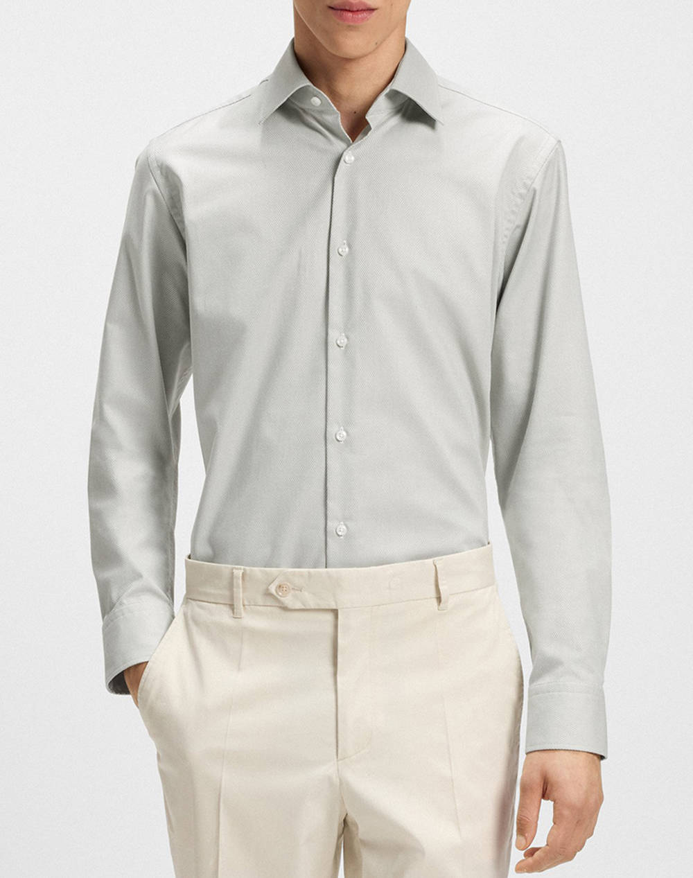 Boss Camasă Bărbați Easy Iron Culoare Albă - imagine 1