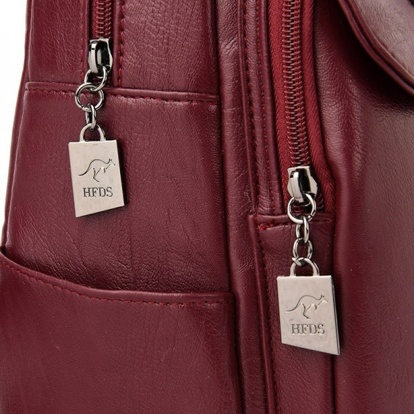 Rucsac dama Amanda GT557 bordo, Ysds, practic si spatios - imagine 5