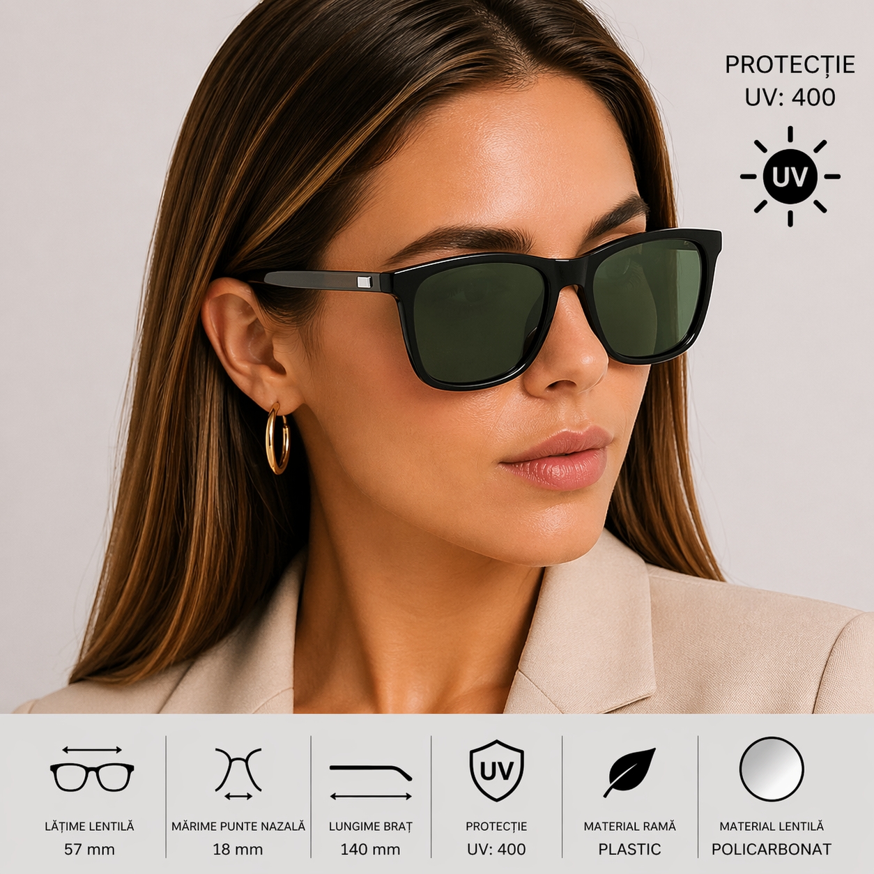 Ochelari Picadili SG057 cu protecție UV400 - imagine 3