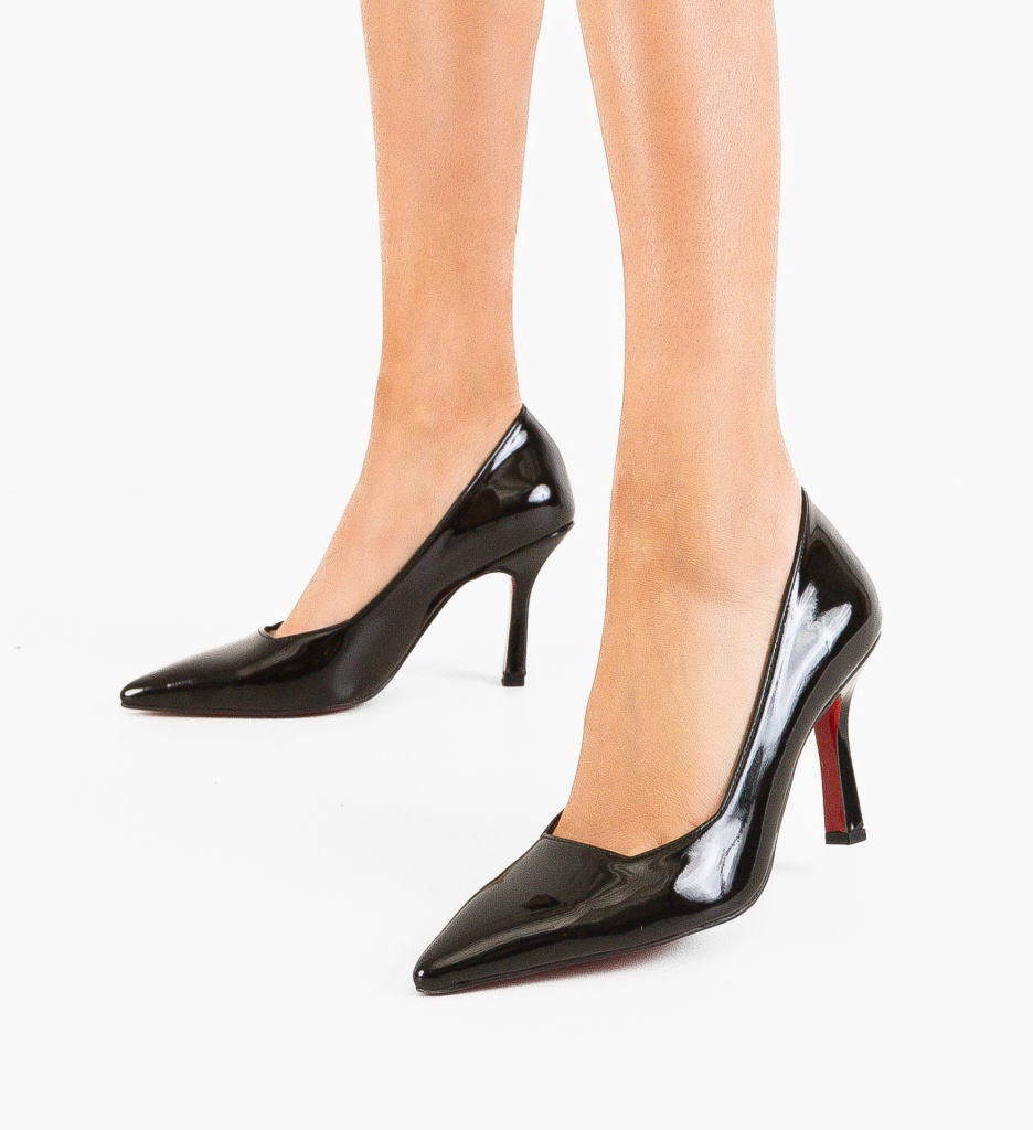Pantofi Stiletto Vobka Negri - Eleganță Asigurată - imagine 11