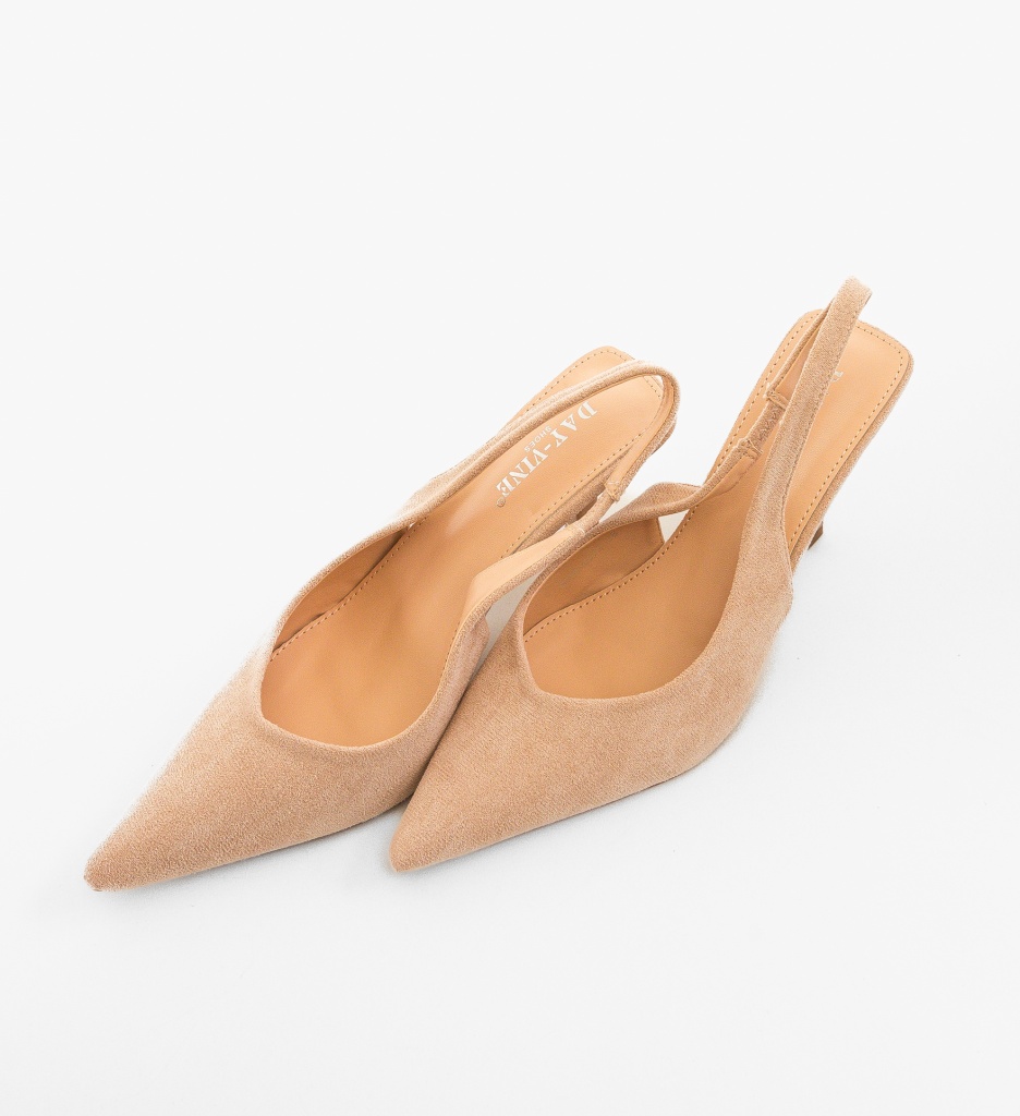 Pantofi Dama Bycin Bej - Toc Elegant și Confort - imagine 5