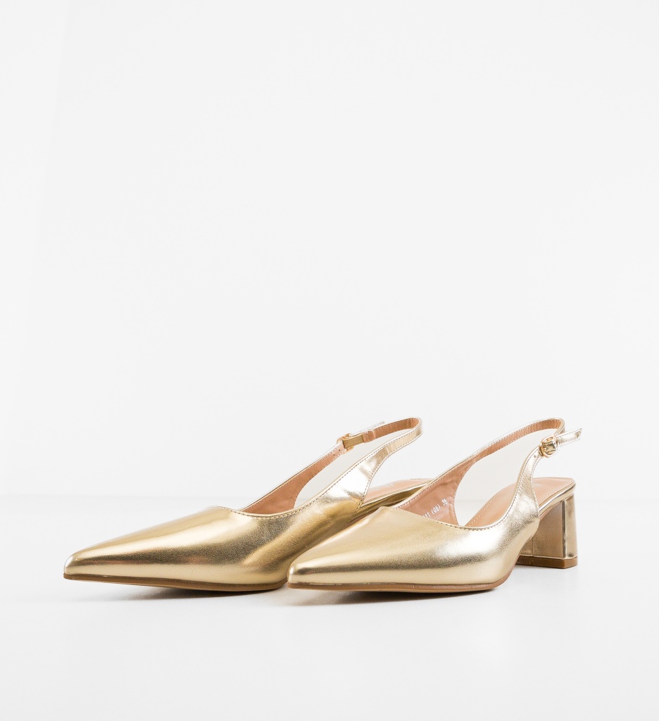 Pantofi Dama Ellery Aurii - Eleganță și Stil - imagine 4