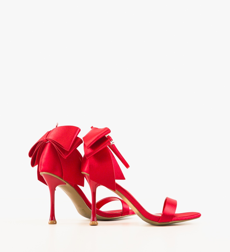 Sandale Rosii cu Toc Elegant - Stil Feminin - imagine 3