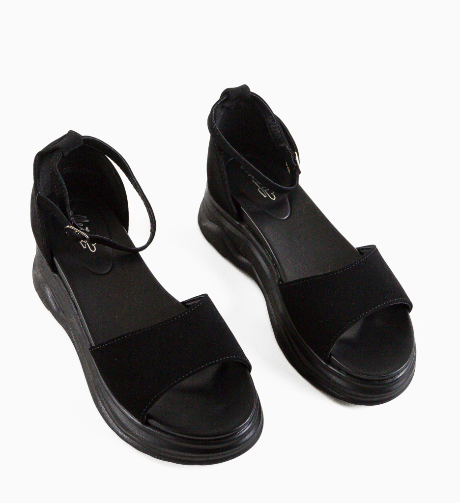 Sandale Dama Pernik Negre - Confort & Stil - imagine 6