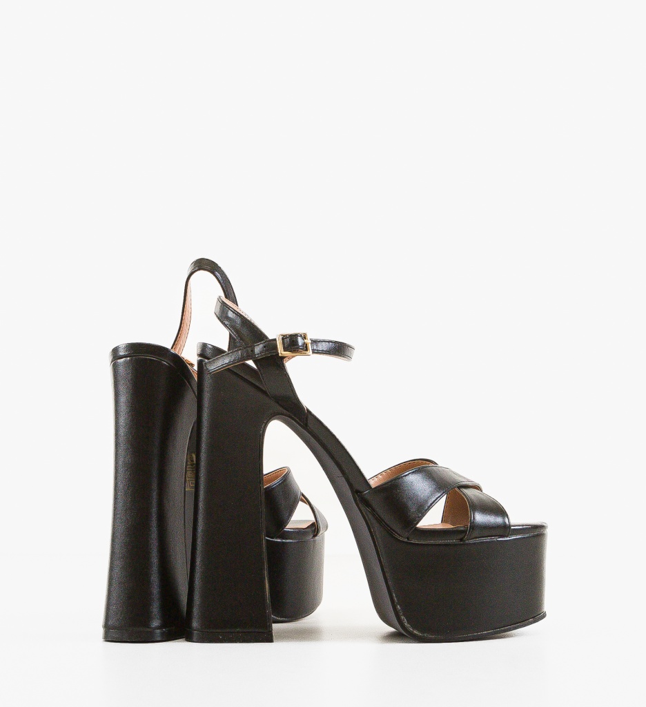 Sandale cu Toc Donna Negre - Eleganță Asigurată - imagine 9