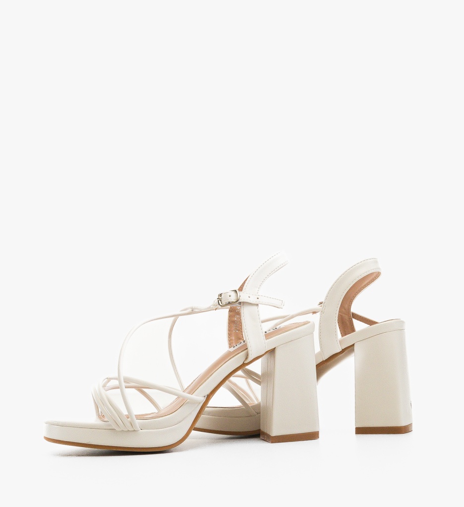 Sandale Toc Gonzalez Albe Elegante - imagine 4