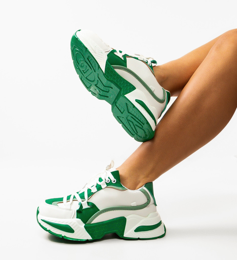 Sneakers Dama Verzi Confort Sport - Silvestra - imagine 2