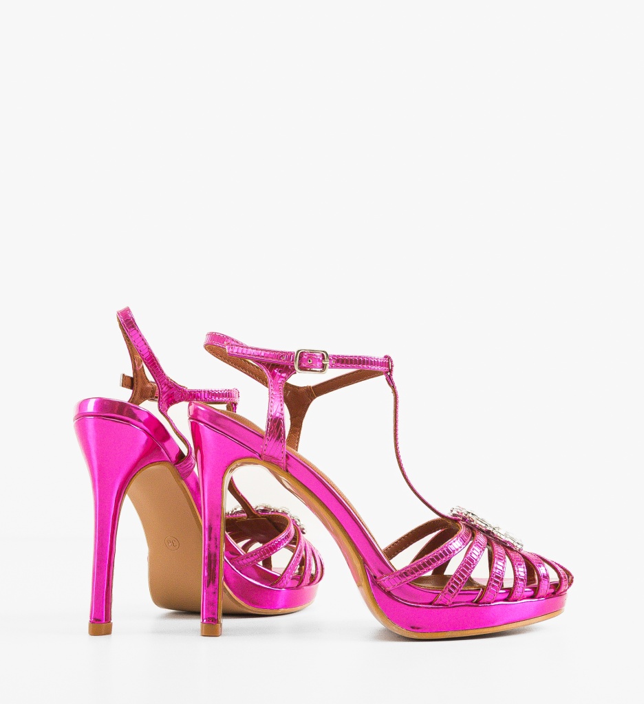 Sandale Ghimli Fuchsia - Eleganță și Stil - imagine 3