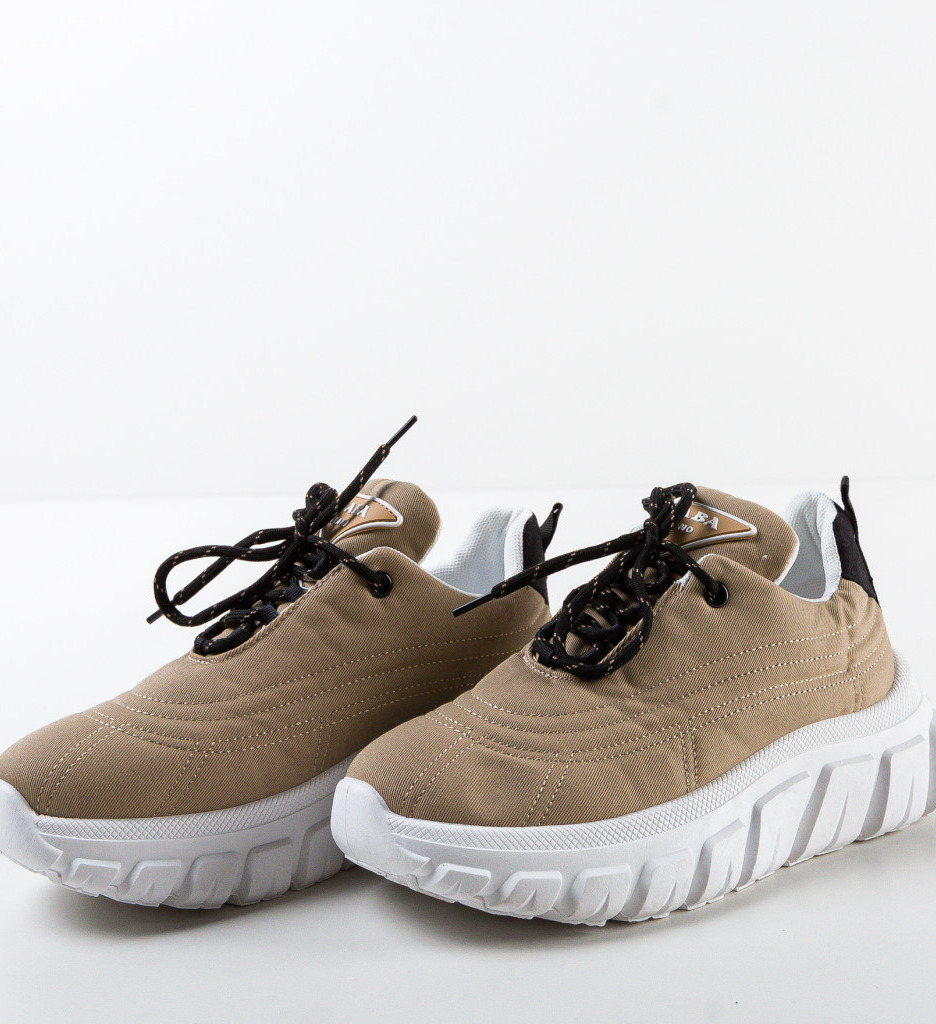 Sneakers Dama Aviana Khaki - Confort și Stil - imagine 7