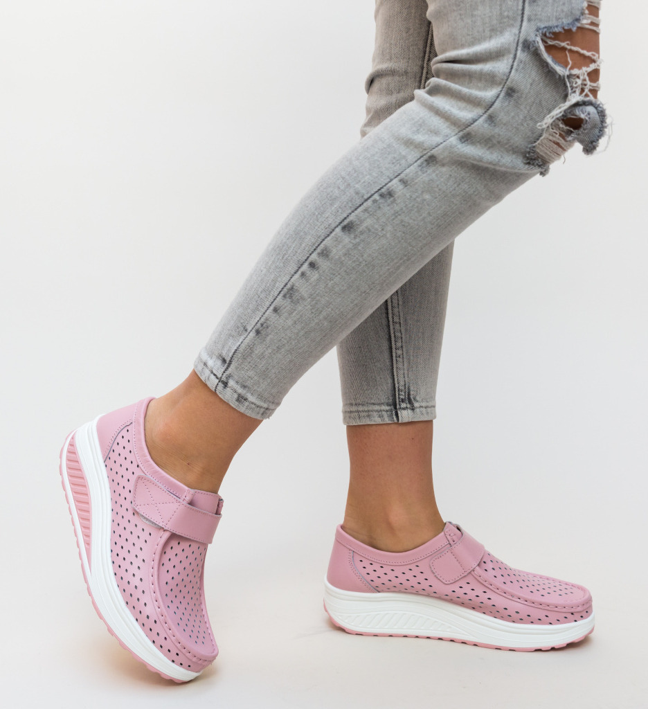 Pantofi Casual Bozta Roz - Confort și Stil Modern - imagine 2