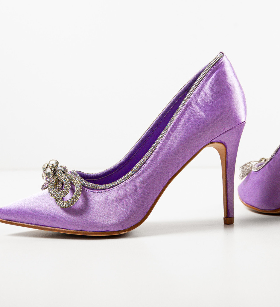 Pantofi cu Toc Reytar Mov - Eleganță și Stil - imagine 7