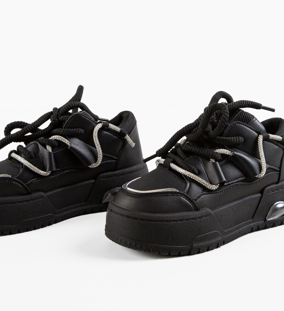 Sneakers Dama Cationi Negri - Confort Sport - imagine 9