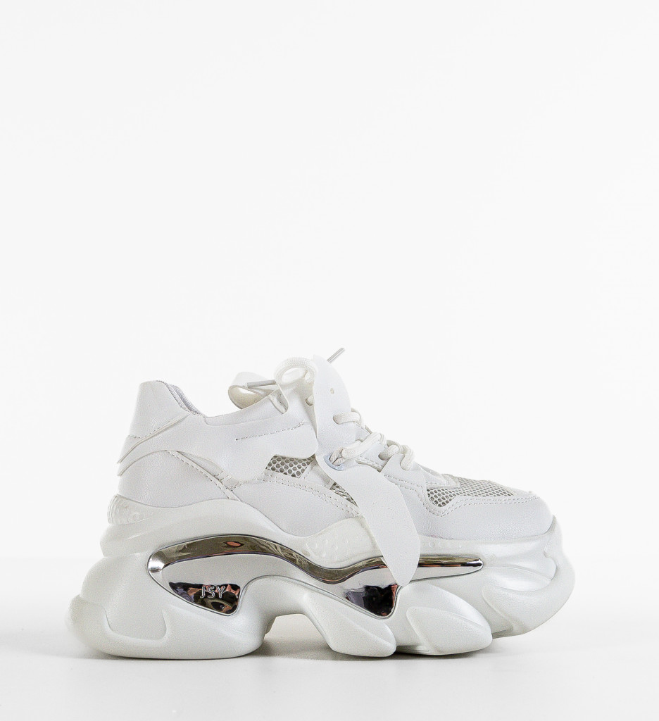 Sneakers Dama Koskol Albi - Confort și Stil - imagine 4