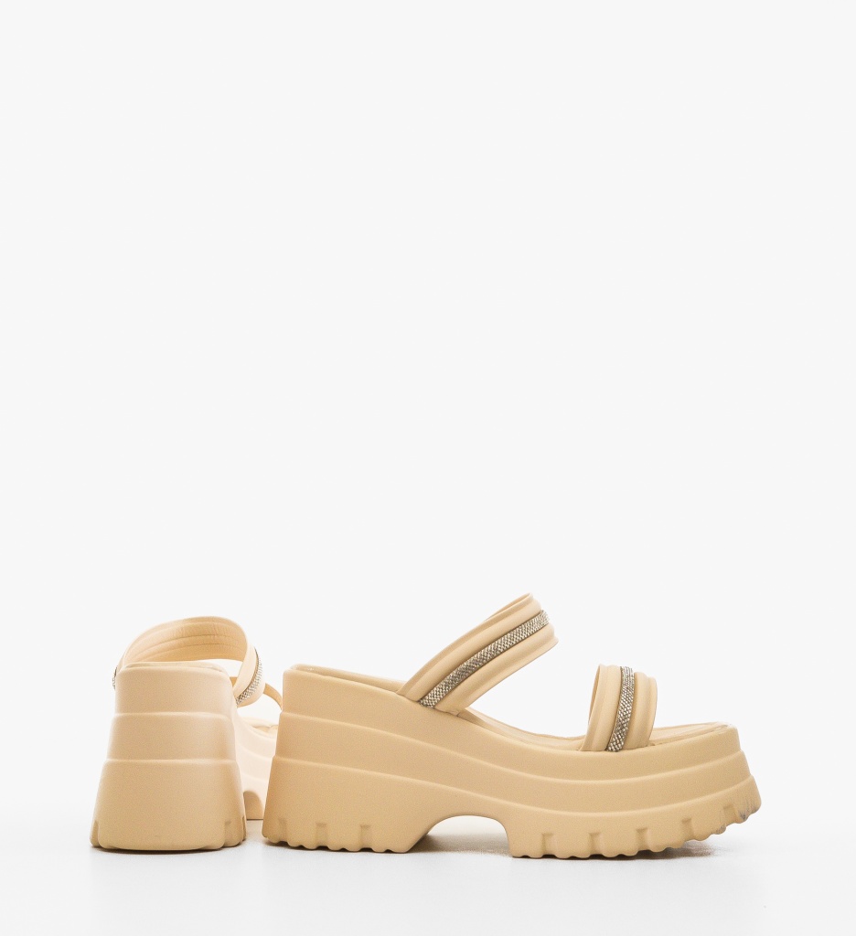 Platforme Dama Yumeya Bej | Confort și Stil - imagine 3