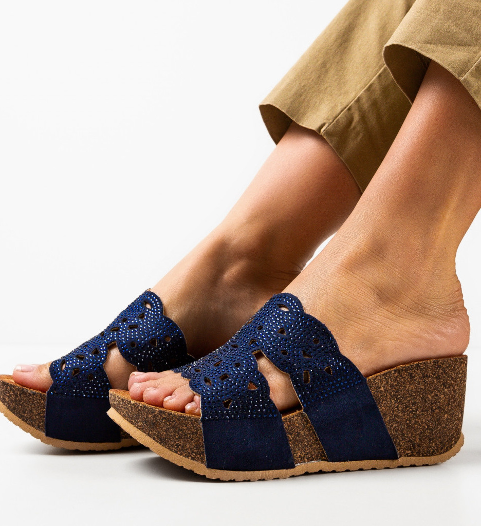 Sandale Platforme Eloise Bleumarin | Stil & Confort - imagine 2