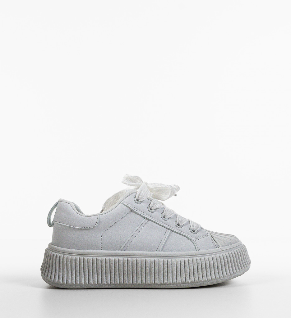 Sneakers Dama Kiona Albi 2 - Confort și Stil - imagine 4