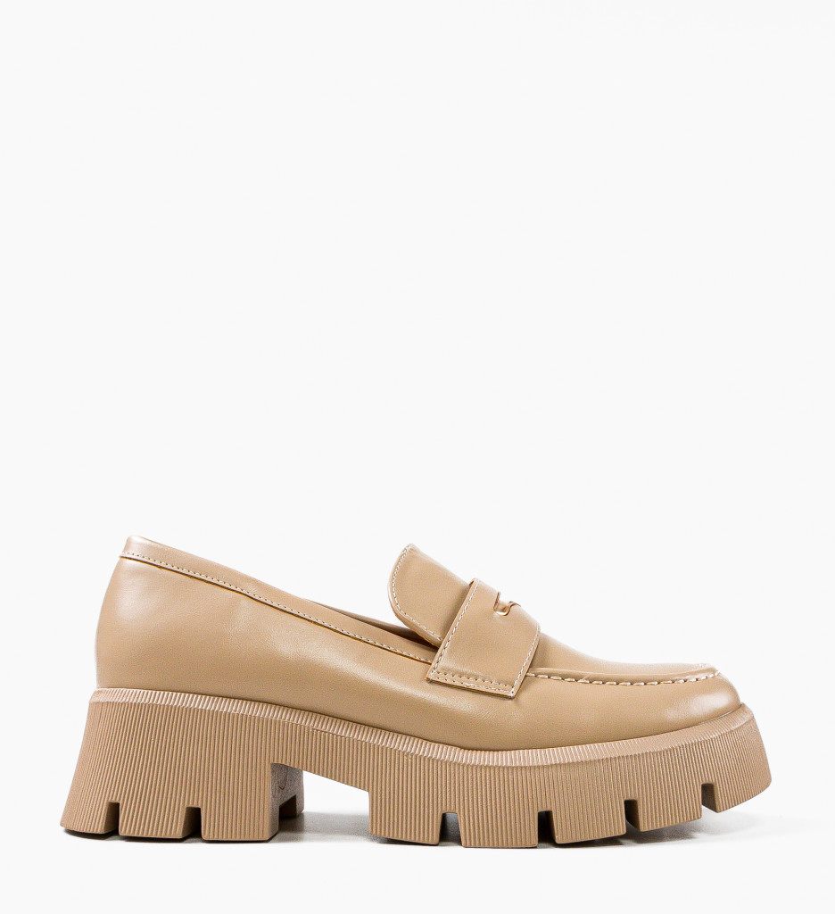 Pantofi Casual House Bej - Confort & Stil - imagine 4