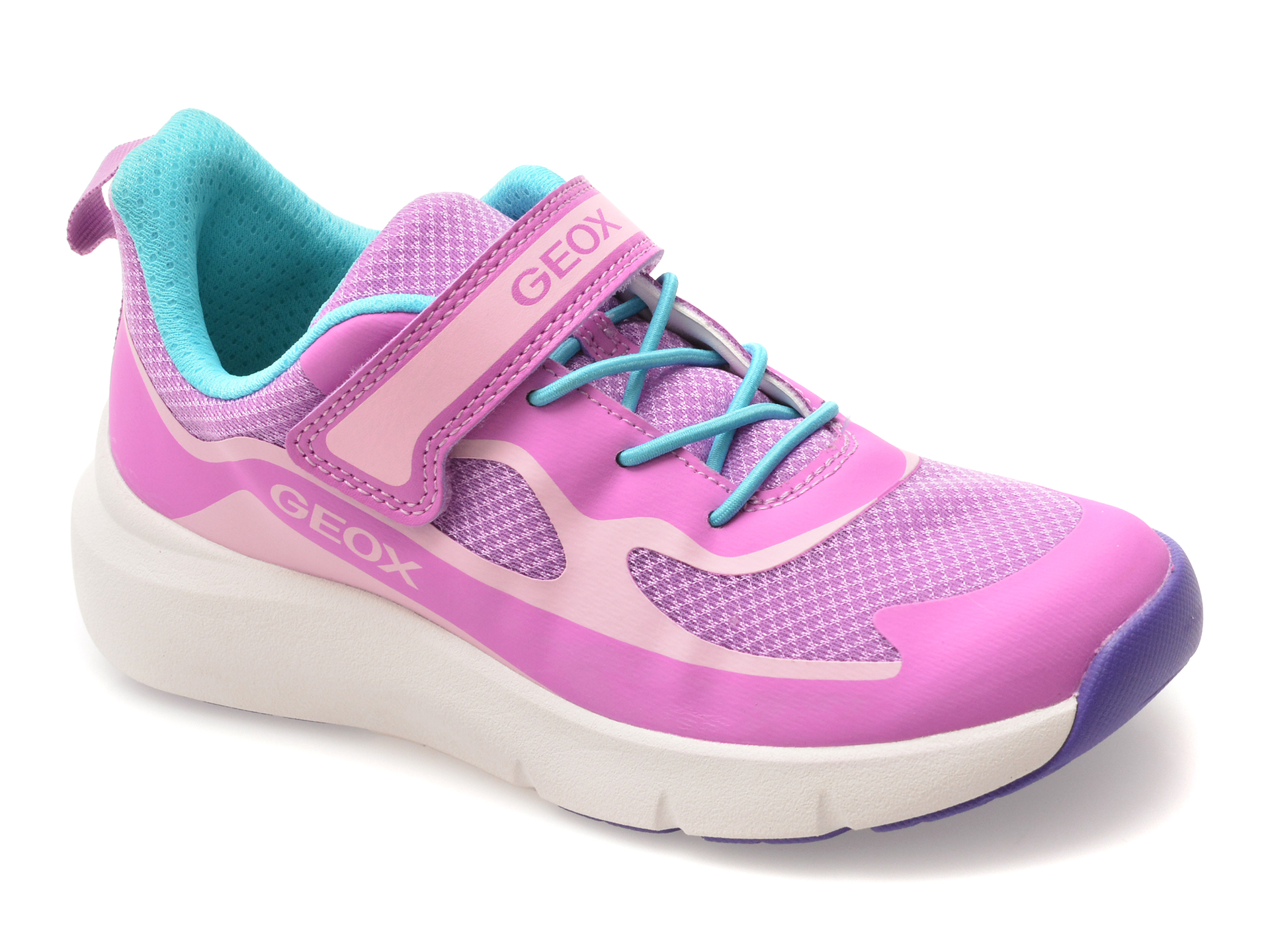Pantofi Sport Geox Mov cu Velcro pentru Copii