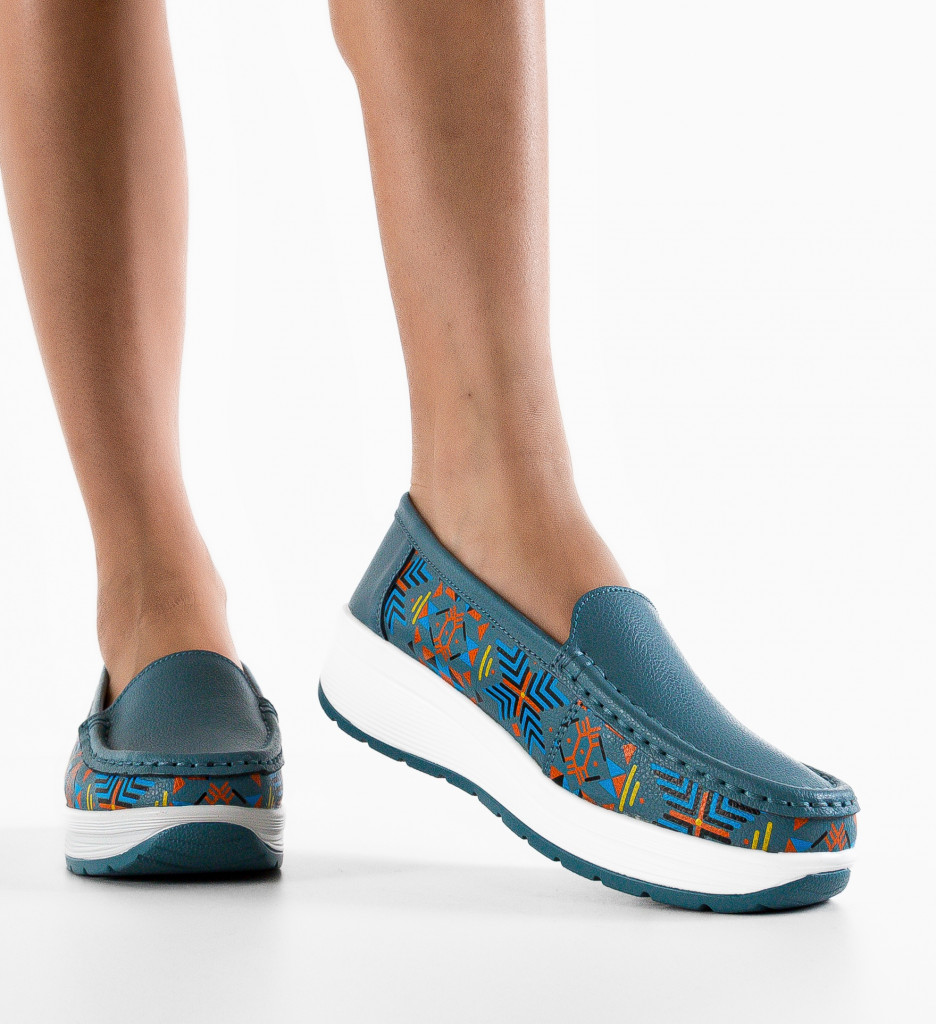 Pantofi Casual Albastri - Stil și Confort - imagine 3