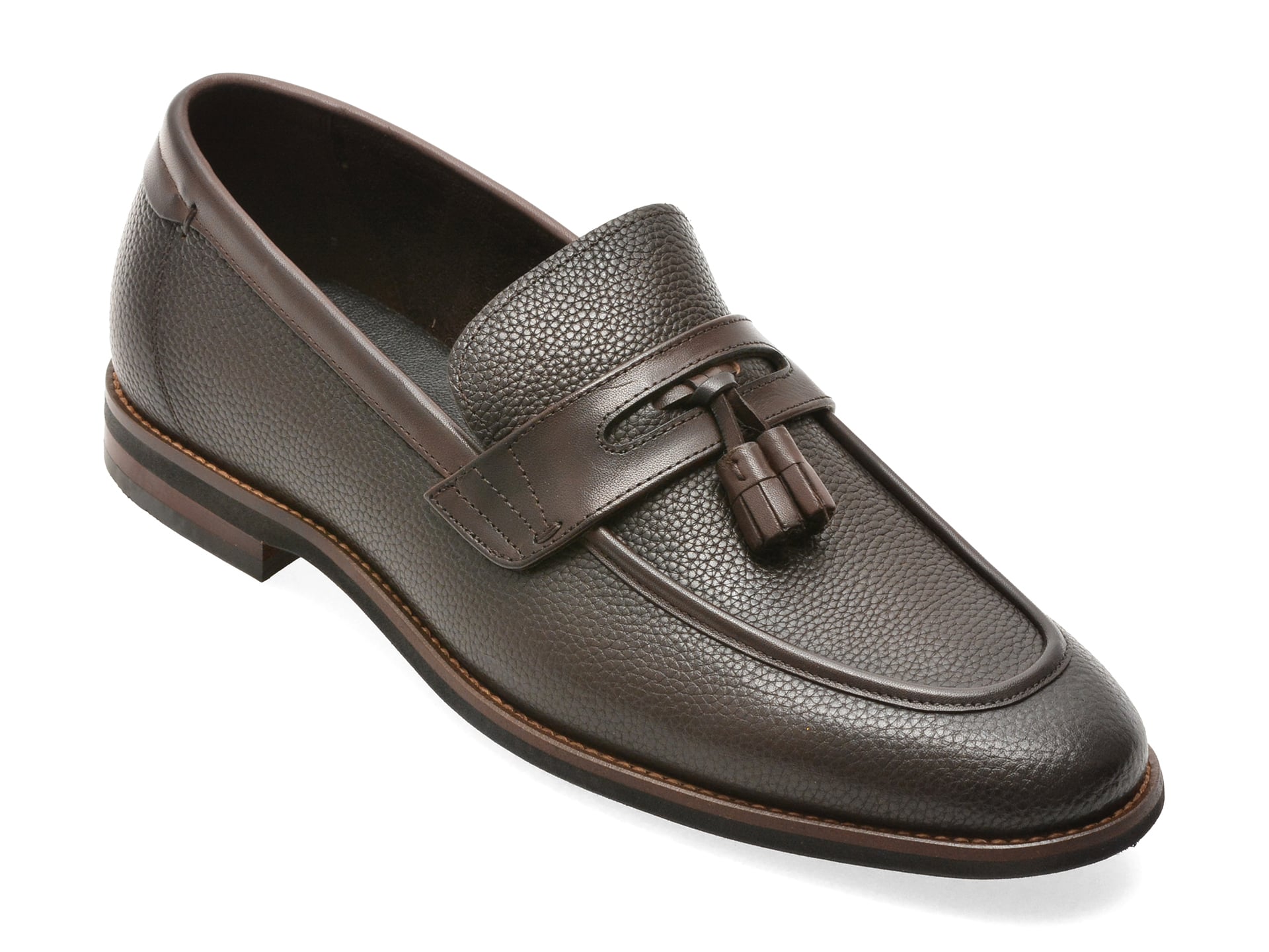 Mocasini Epica Maro din Piele Naturală