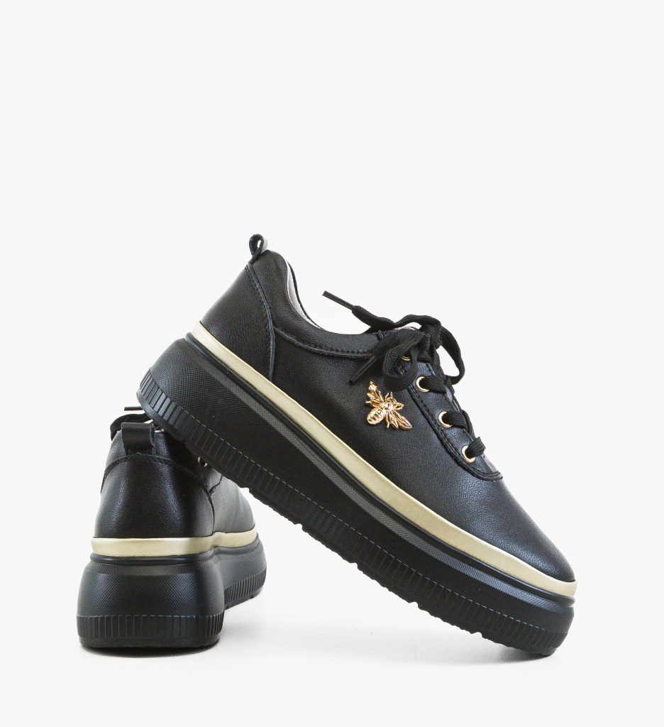 Pantofi Casual Zumzy Negri Eleganți - imagine 4