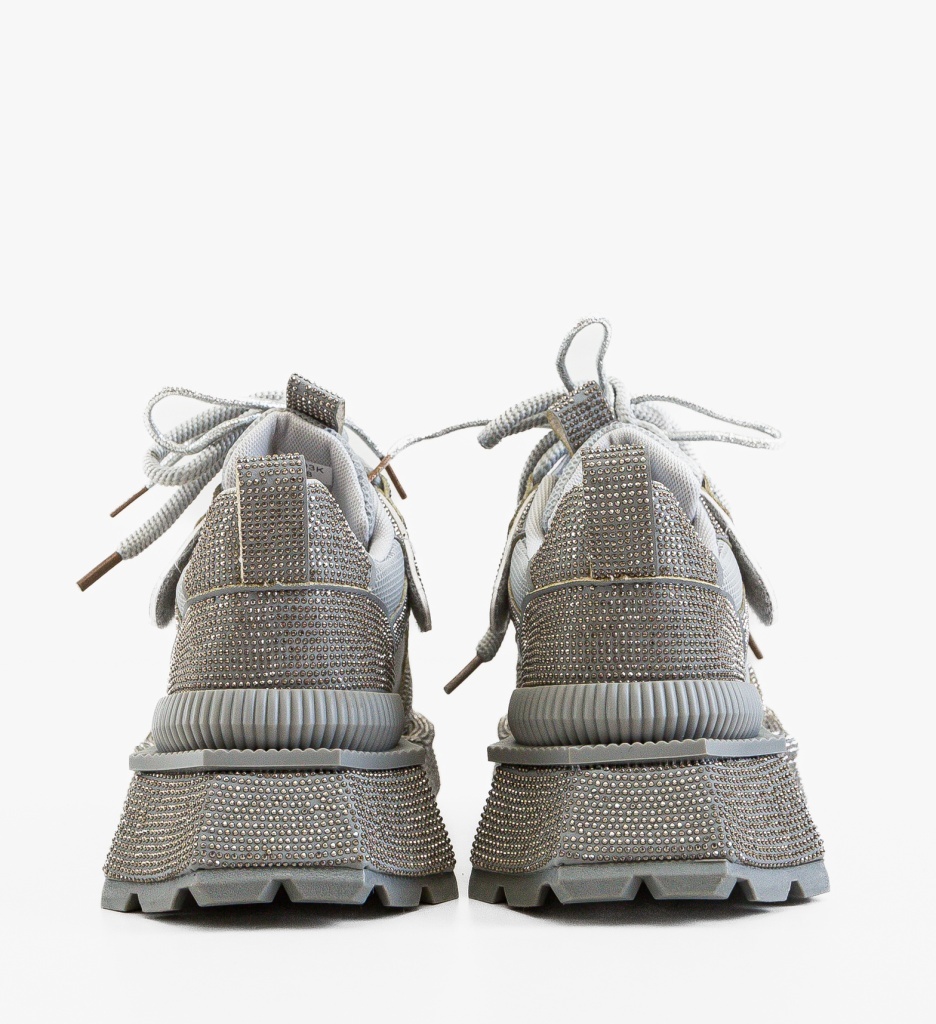 Sneakers Dama Kombat Gri - Stil și Confort - imagine 5