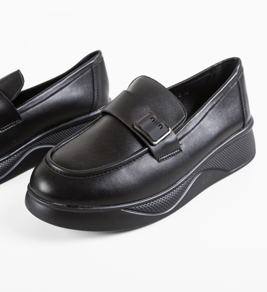 Pantofi Casual Dama Catlyn Negri Confort - imagine 7