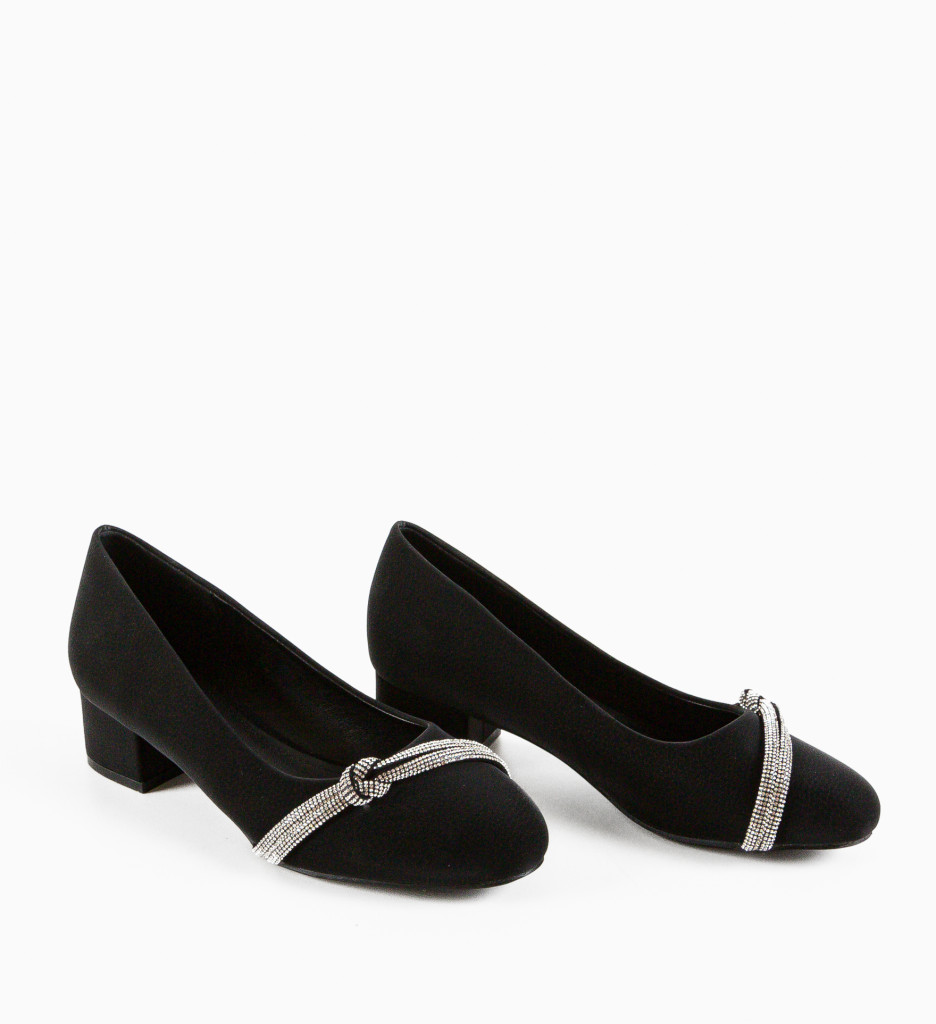 Pantofi dama Turen Negri cu toc elegant - imagine 6