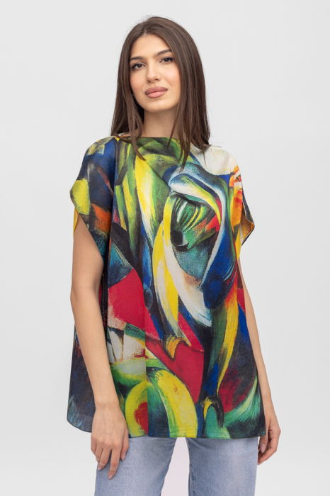 Bluza Tip Poncho din Mătase | Shopika Summer