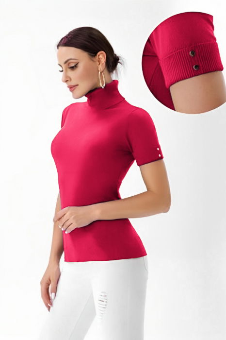 Pulover Porta fortuna Fucsia - Elegant și Elastic