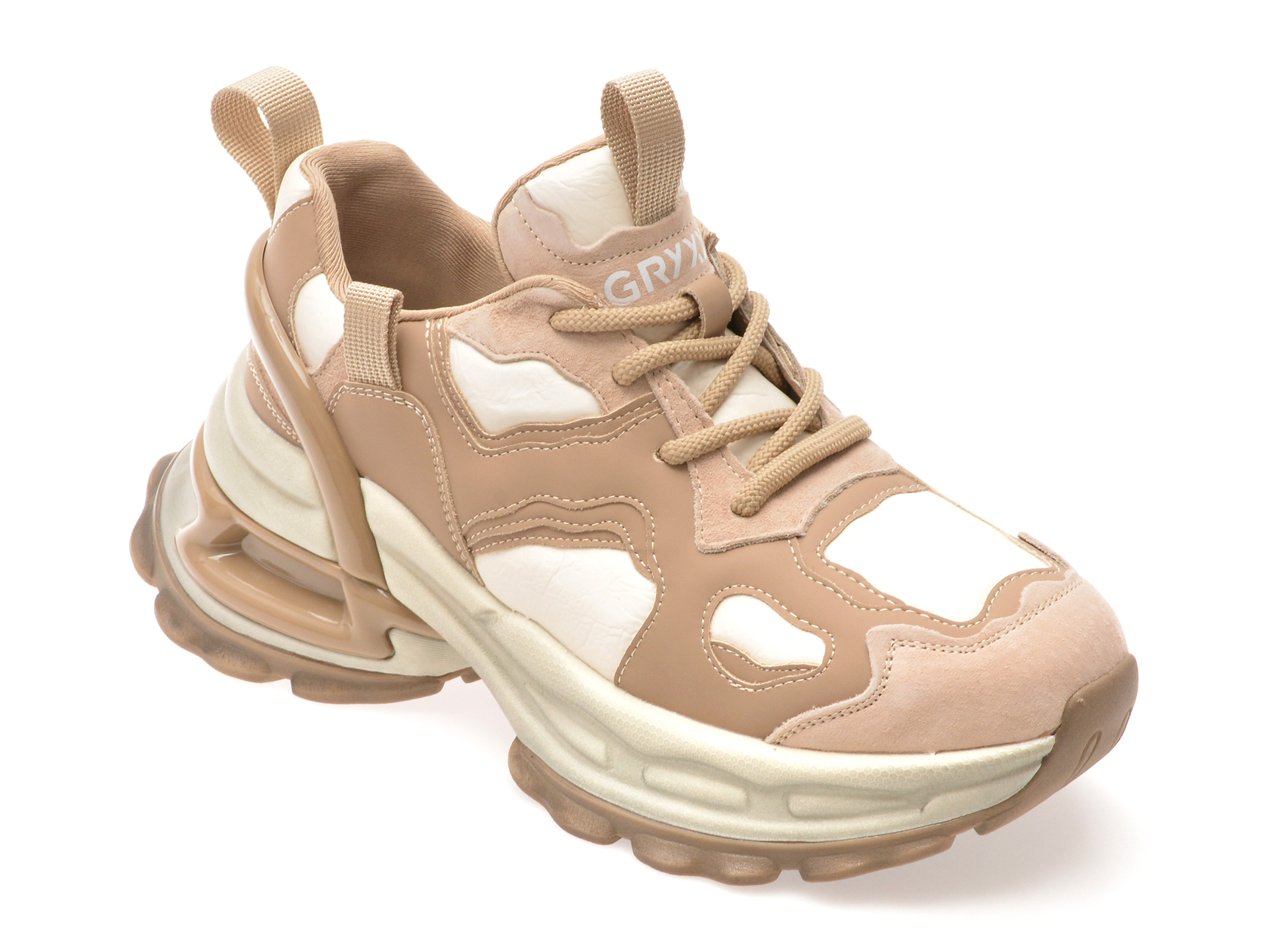 Gryxx Pantofi Sport Nude din Piele Naturală