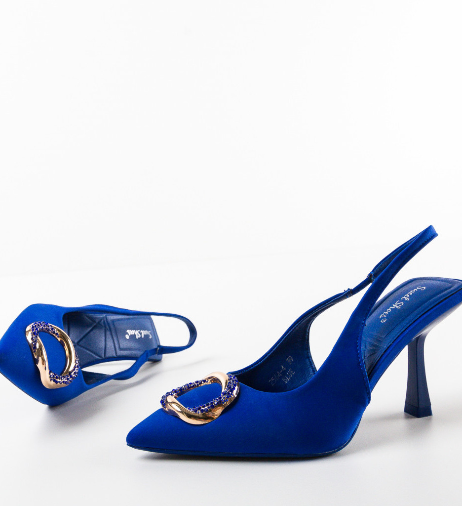 Pantofi Dama Pierce Albastru - Eleganță și Stil - imagine 7