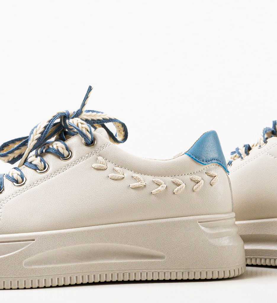 Sneakers Dama Miguel Bej 2 | Confort Zilnic - imagine 6
