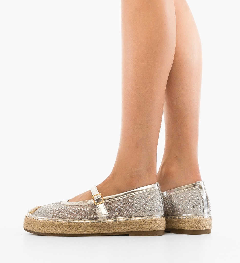 Espadrile Dama Vera Argintii - Confort Eleganță - imagine 2