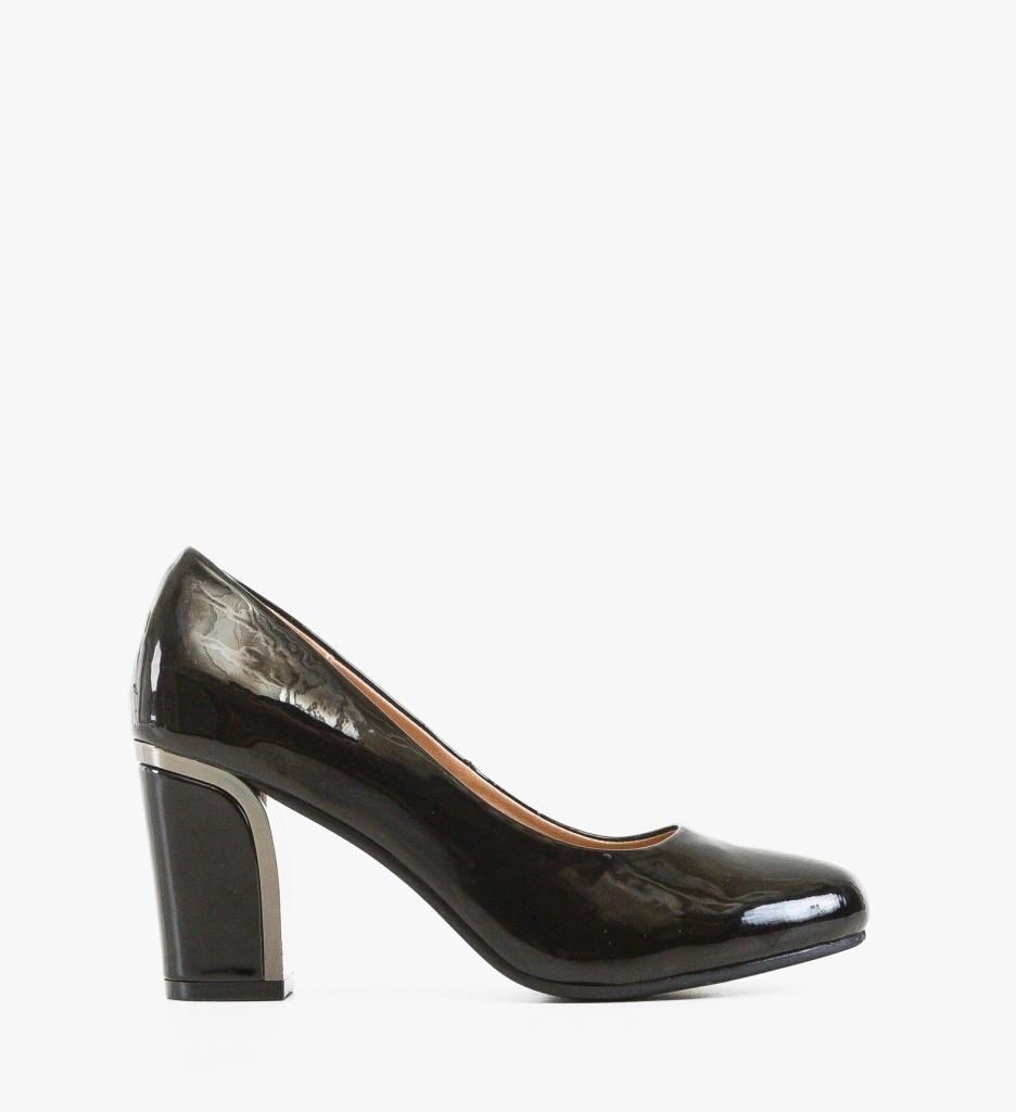 Pantofi Dama Jebbu Negri Eleganți cu Toc - imagine 6