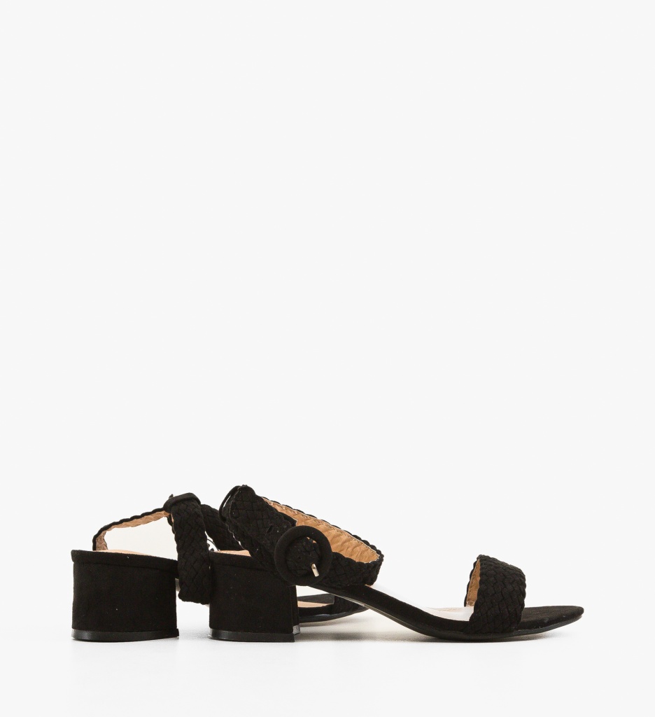 Sandale cu toc Jarvis Negre - Eleganță și Stil - imagine 4
