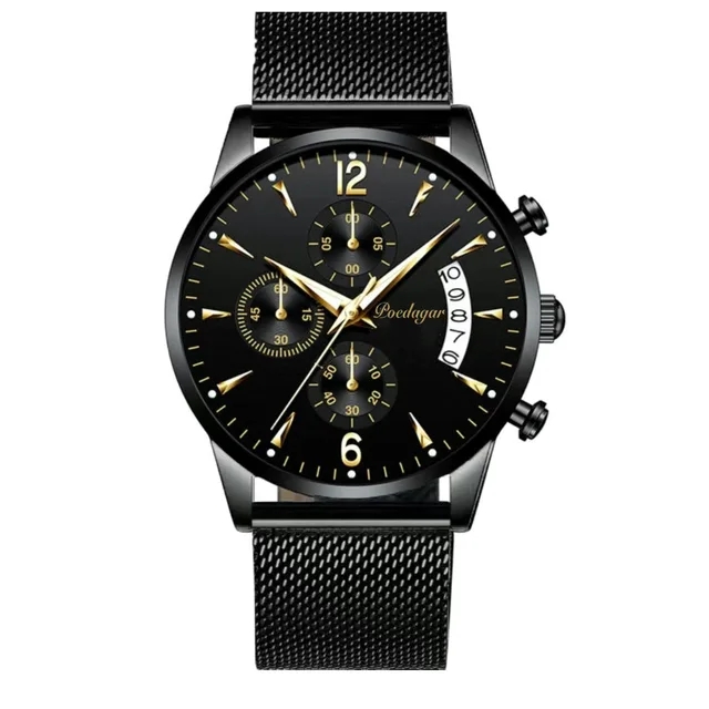 Ceas Barbatesc Poedagar CS1438 Negru-Auriu